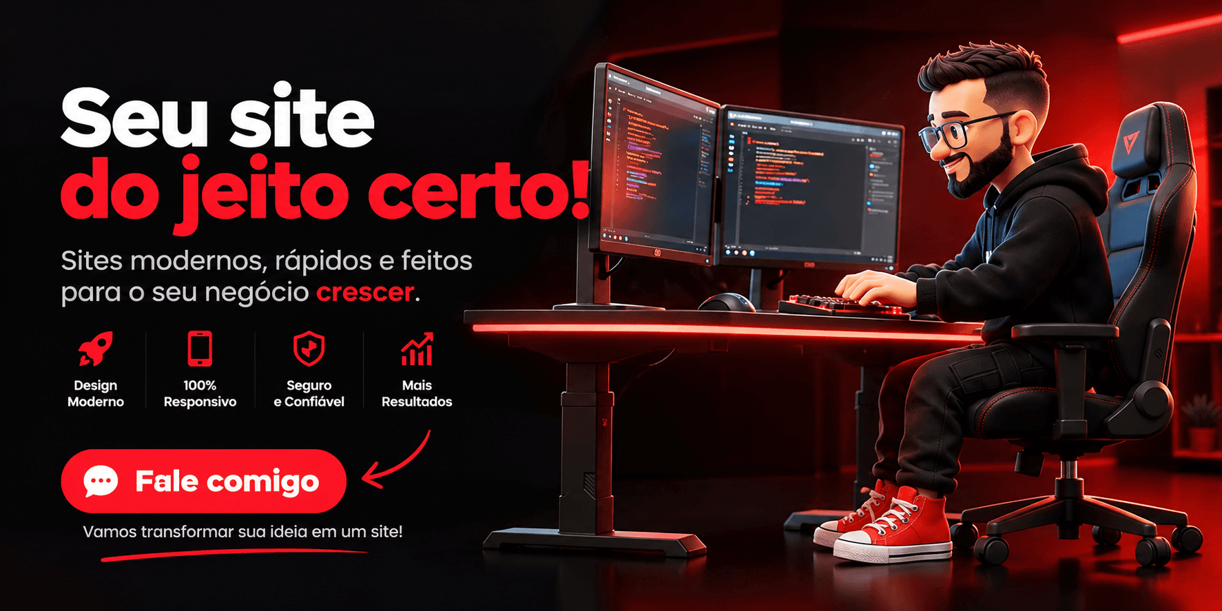 Seu site do jeito certo: fale comigo no WhatsApp